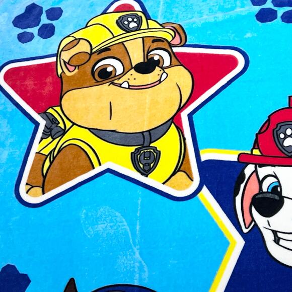 PAW PATROL Soft Plush Blue Throw Blanket 75x58" Silky Comfy - Picture 4 of 9